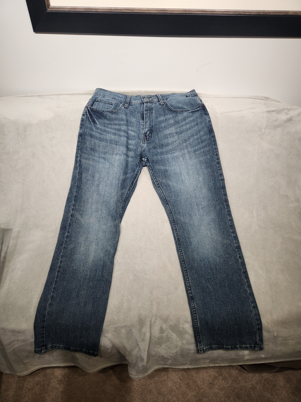 Nautica Faded Blue Bootcut Jeans